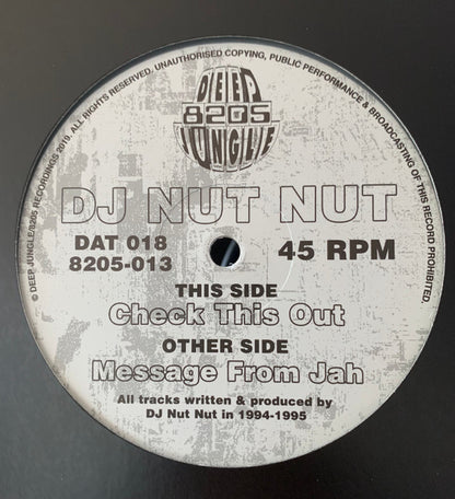 DJ Nut Nut : Message From Jah / Check This Out (12")