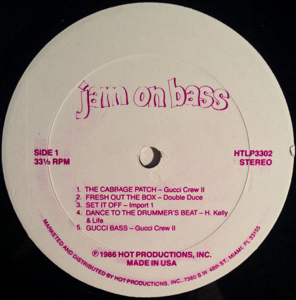 Various : Jam On Bass (Vol. 1) (LP, Comp)