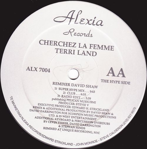 Terri Land : Cherchez La Femme (12")
