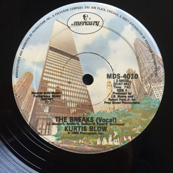 Kurtis Blow : The Breaks (12", Single, 72 )