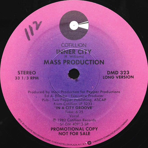 Mass Production : Inner City (12", Promo)
