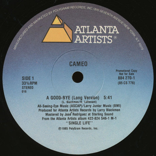 Cameo : A Good-Bye (12", Promo)