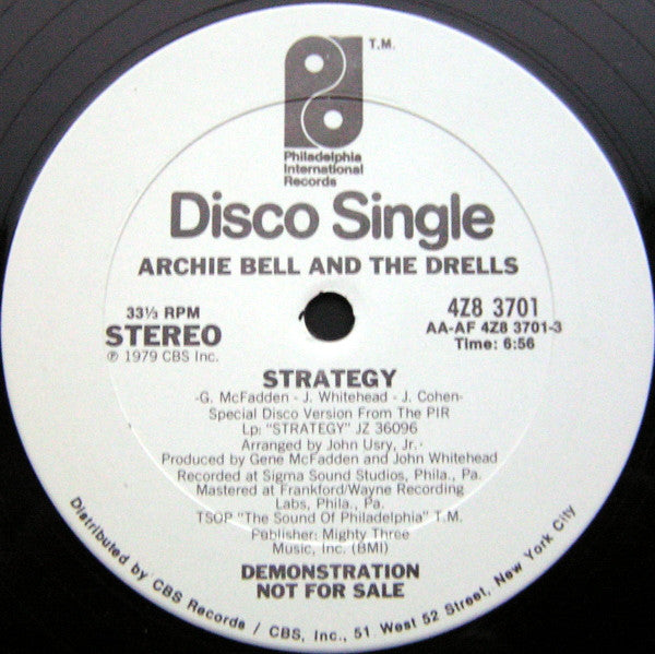 Archie Bell And The Drells* : Strategy (12", Promo)