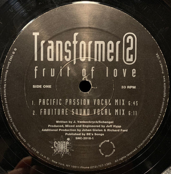Transformer 2 : Fruit Of Love (12")