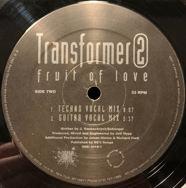 Transformer 2 : Fruit Of Love (12")