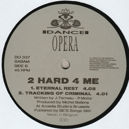 2 Hard 4 Me : Eternal Rest (12")