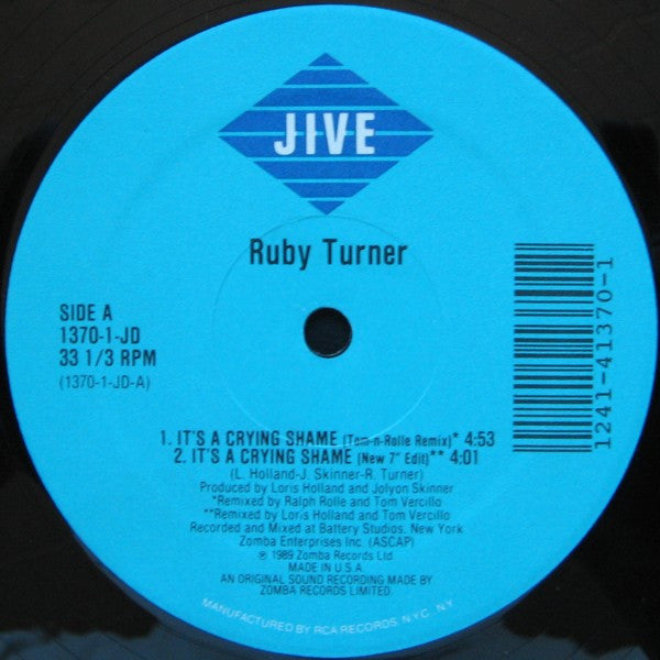 Ruby Turner : It's A Crying Shame (12")