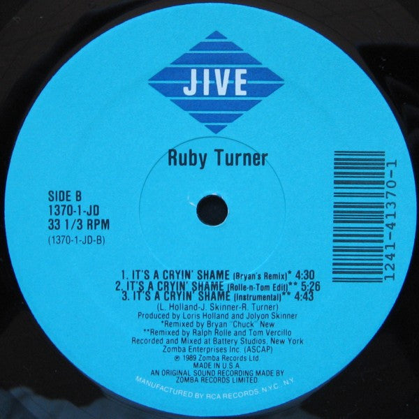 Ruby Turner : It's A Crying Shame (12")