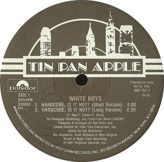 White Boys : This Is Hardcore, Is It Not? (12", Promo)