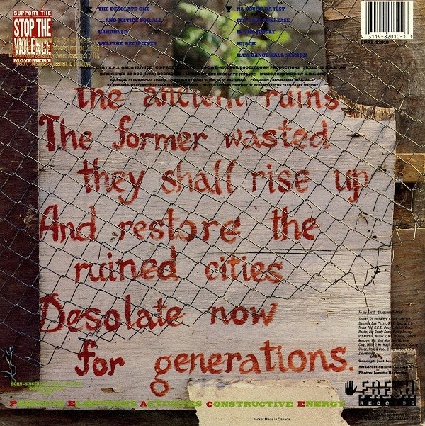 Just-Ice : The Desolate One (LP, Promo)