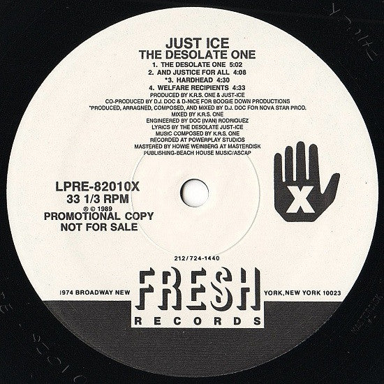 Just-Ice : The Desolate One (LP, Promo)