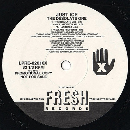 Just-Ice : The Desolate One (LP, Promo)