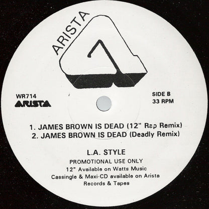 L.A. Style : James Brown Is Dead (12", Promo)