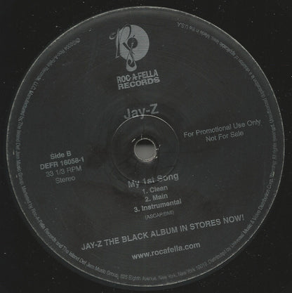 Jay-Z : 99 Problems (12", Single, Promo)