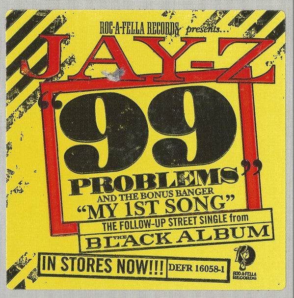 Jay-Z : 99 Problems (12", Single, Promo)