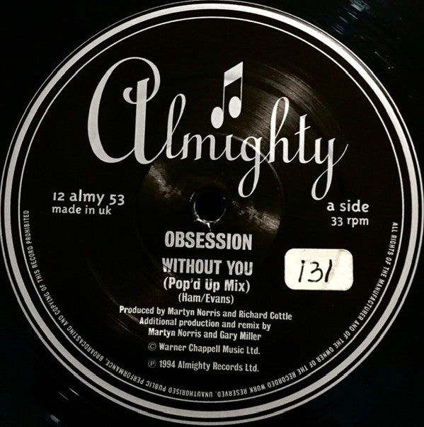 Obsession : Without You / State Of The Nation (12")