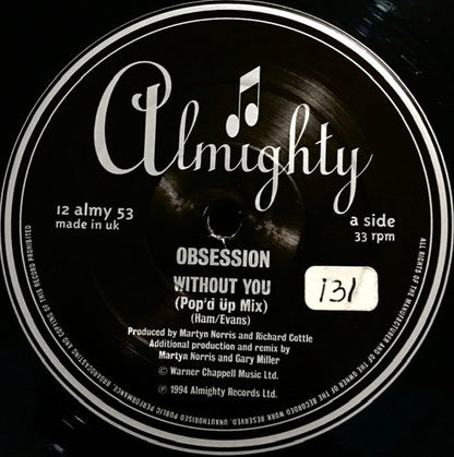 Obsession : Without You / State Of The Nation (12")