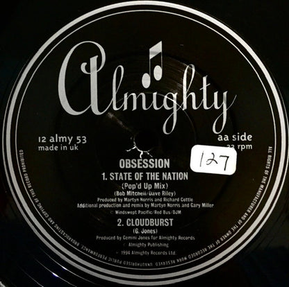 Obsession : Without You / State Of The Nation (12")