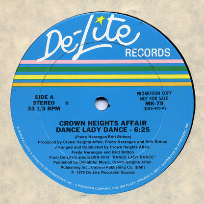 Crown Heights Affair : Dance Lady Dance / The Rock Is Hot (12", Promo)
