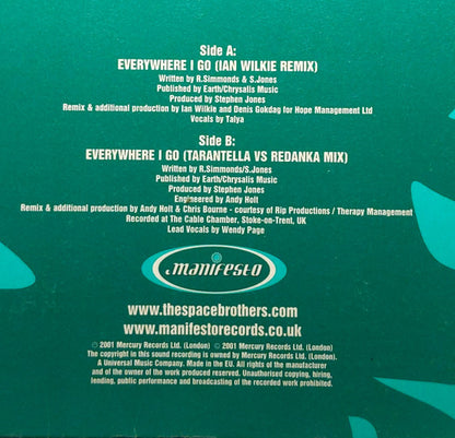 The Space Brothers : Everywhere I Go (12", 2/2)