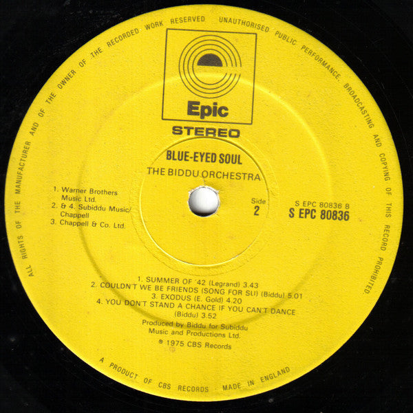 Biddu Orchestra : Blue-Eyed Soul (LP, Album)