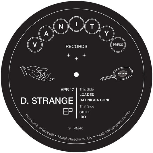 D. Strange (2) : D. Strange EP (12", EP)