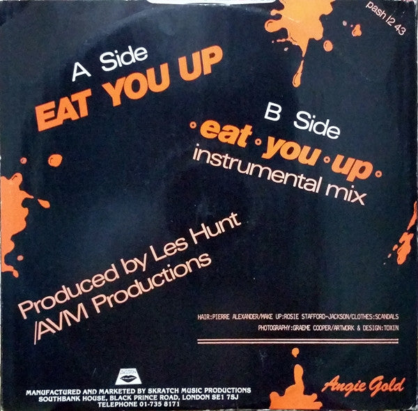 Angie Gold : Eat You Up (12")