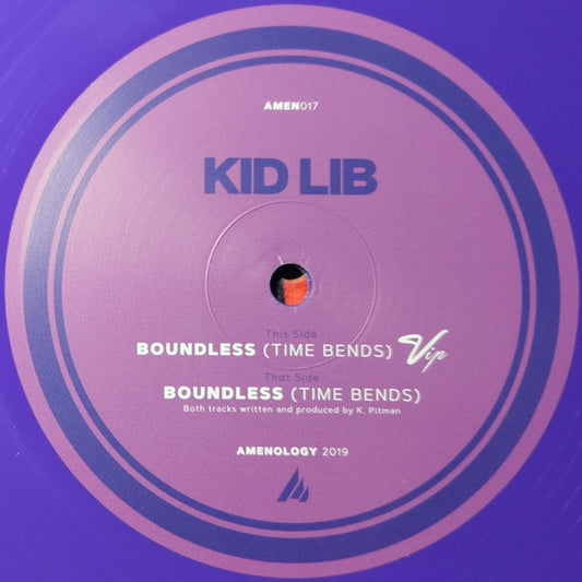 Kid Lib : Boundless (Time Bends) / Boundless (Time Bends) (VIP) (12", Ltd, Pur)