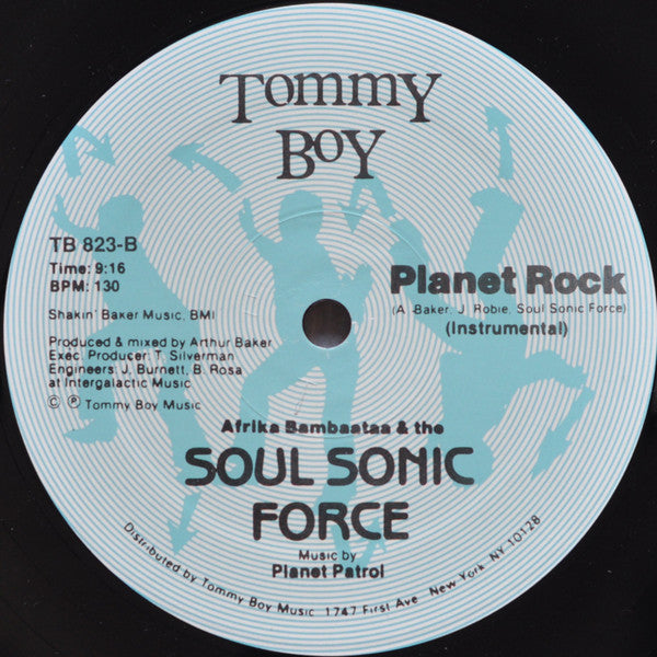 Afrika Bambaataa & The Soul Sonic Force* Music By Planet Patrol : Planet Rock (12", Single, RE, RP, Blu)