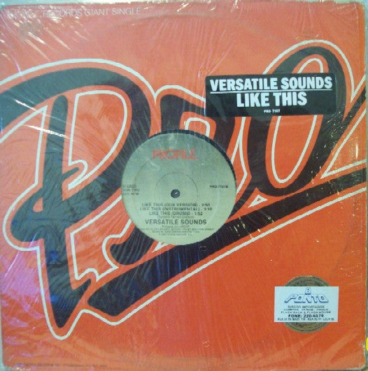 Versatile Sounds : Like This (12")