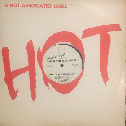 Charlotte McKinnon : You Keep Me Coming Back (12", Promo)
