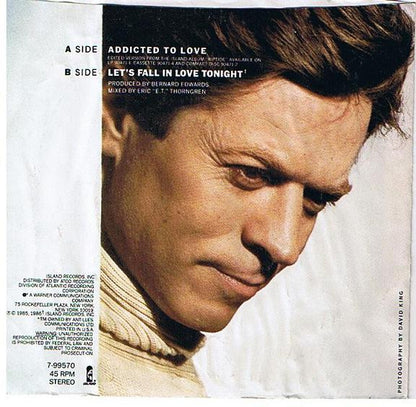 Robert Palmer : Addicted To Love (7", Single, Spe)