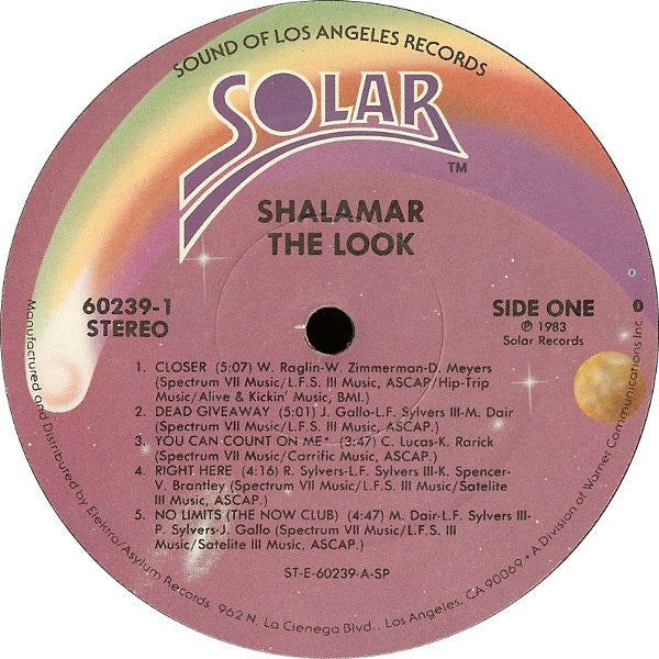 Shalamar : The Look (LP, Album, Spe)