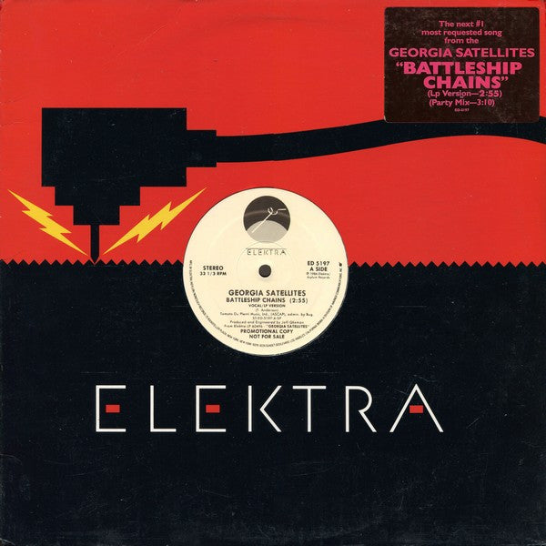 Georgia Satellites* : Battleship Chains (12", Single, Promo)
