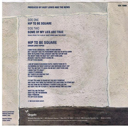 Huey Lewis And The News* : Hip To Be Square (7", Single, Styrene, Pit)