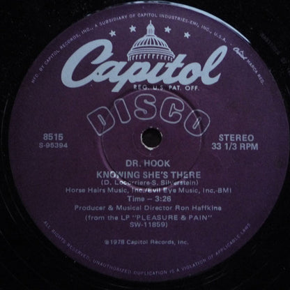 Dr. Hook : When You're In Love With A Beautiful Woman / Knowing She's There (12")