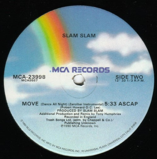 Slam Slam : Move (12", Single, Glo)