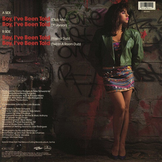 Sa-Fire* : Boy, I've Been Told (12", Single)