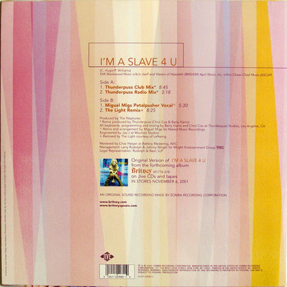 Britney Spears : I'm A Slave 4 U (The Remixes) (12")