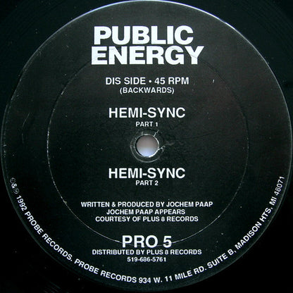 Public Energy : Hemi-Sync (12")