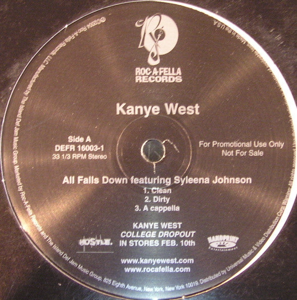 Kanye West : All Falls Down (12", Promo)