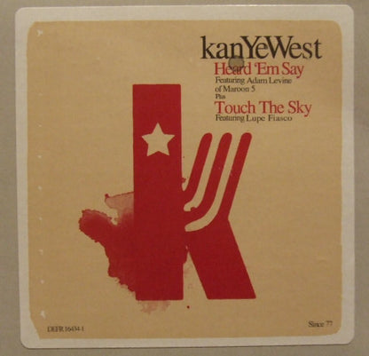 Kanye West : Heard 'Em Say Plus Touch The Sky (12", Promo)