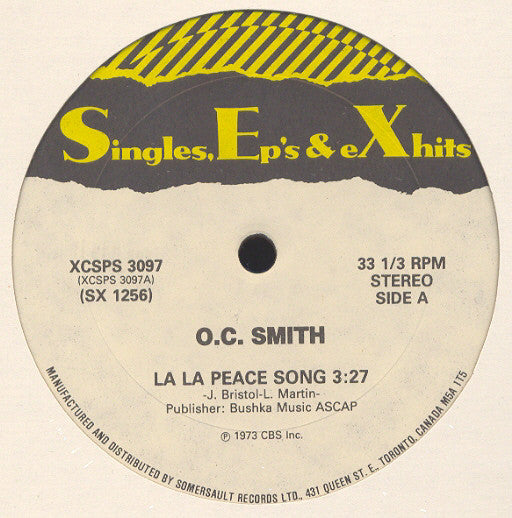 OC Smith / Earth, Wind & Fire : La La Peace Song / Sun Goddess (12")