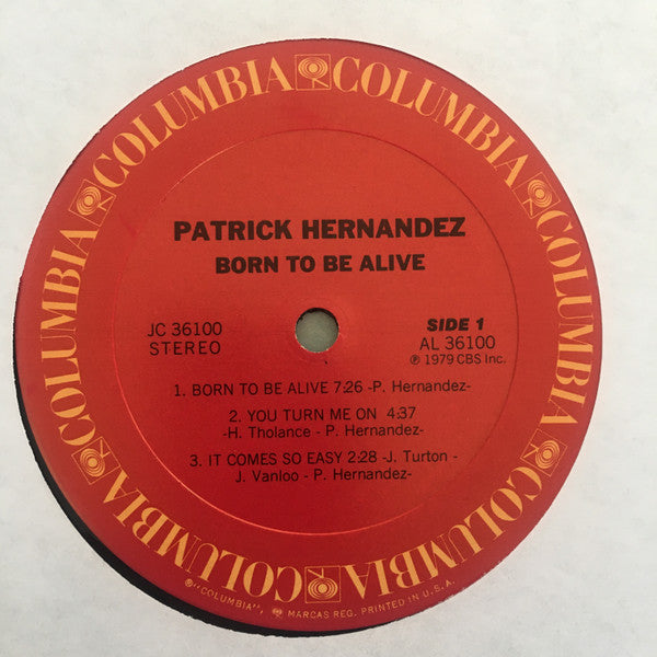 Patrick Hernandez : Born To Be Alive (LP, Album, San)
