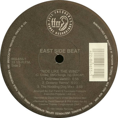 East Side Beat : Ride Like The Wind (12")