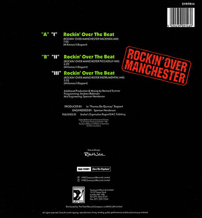 Technotronic Featuring Ya Kid K : Rockin' Over The Beat (The Bernard Sumner "Rockin' Over Manchester" Remixes) (12", Single)