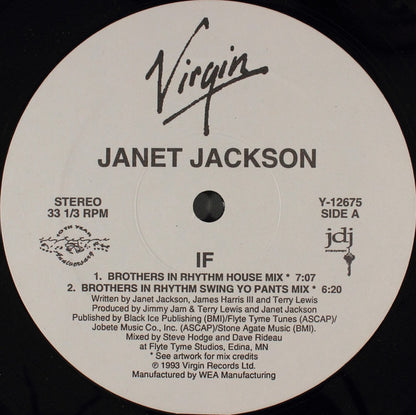Janet Jackson : If (12")
