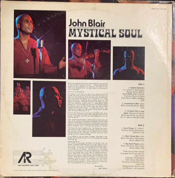 John Blair : Mystical Soul (LP, Album, Phi)