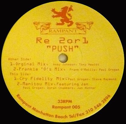 RE 2 Or 1 : Push (12")
