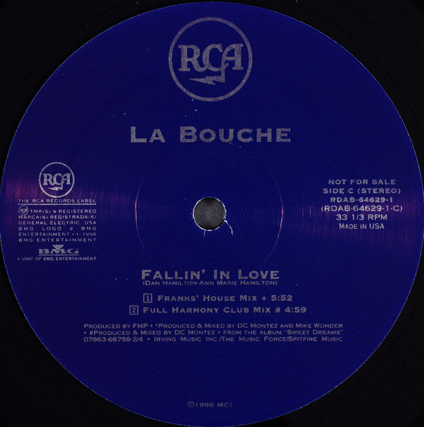 La Bouche : Fallin' In Love (1996 Mixes) (2x12", Promo)